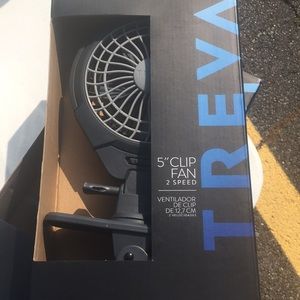 Battery operated clip fan